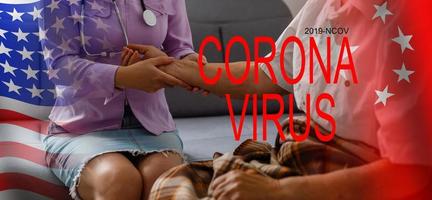 preghiere donna perché di il corona virus foto