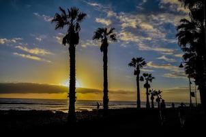 tramonto sul mare foto