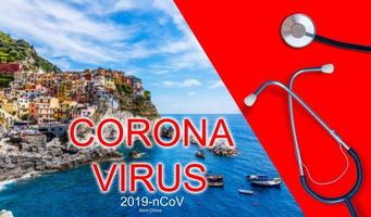 coraonavirus attacco su Cina per Italia concetto. corona virus diffusione su Cina. adesso coronavirus scoppio su Italia foto