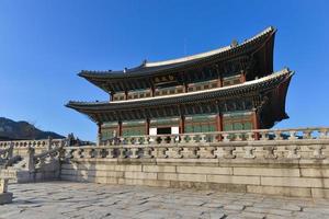 Palazzo Gyeongbokgung a Seoul, Corea foto