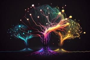 neurale reti nel neon foto