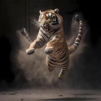 tigre animale illustrazione ai generato foto