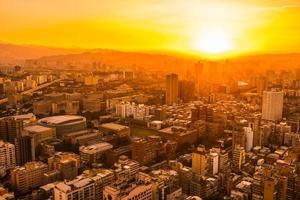 vista della città di taipei, taiwan foto