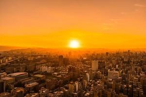 vista della città di taipei, taiwan foto