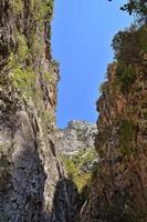 un' naturale selvaggio paesaggio nel il Turco montagne con un interessante cascata e il sapadere canyon foto