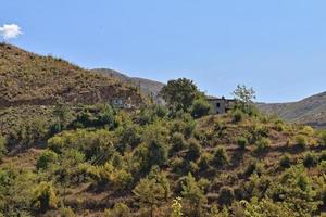 estate paesaggio di il Turco montagne con verde alberi foto