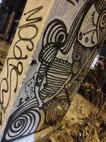 Atene strada graffiti arte parete pittura freestyle grande dimensione alto qualità artistico Stampa foto