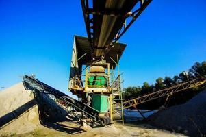 cava di ghiaia industriale foto