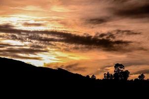 colorato cielo a tramonto foto