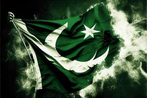 Pakistan, bandiera. contento indipendenza giorno foto