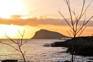 tramonto sul mare foto