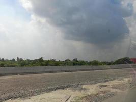 paesaggio con bellissimo cielo, bello rurale natura, illimitato spazio, bangladesh. foto