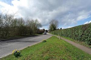 Basso angolo Visualizza di Locale pubblico parco e bellissimo alberi un' chiaro e freddo giorno di 22-marzo-2023 a luton cittadina di Inghilterra UK. foto