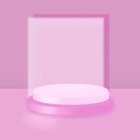 semplice podio sfondo rosa foto
