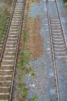 fotografia per tema ferrovia traccia dopo passaggio treno su Ferrovia foto