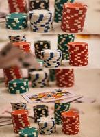 poker patatine fritte vicino su Visualizza foto