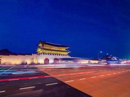 palazzo gyeongbokgung, città di seoul in corea del sud foto