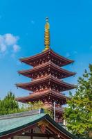 Tempio di sensoji nella zona di asakusa di tokyo, giappone foto