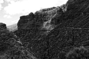 verde paesaggio e il villaggio di masca nel tenerife, Spagna foto