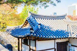 namsangol hanok village a seoul, corea del sud foto