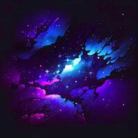 astratto spazio galassia nebulosa - ai generato foto