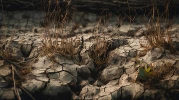 asciutto Cracked terra sfondo. globale riscaldamento e clima modificare concetto foto