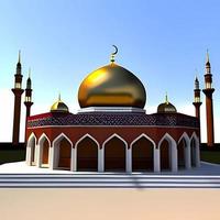 eccezionale 3d moschea islamico design foto