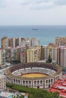 malaga è un' porta e mare città collocato su il sole spiaggia su il mediterraneo costa nel il est di il iberico penisola. foto
