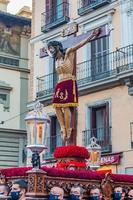 Madrid, Spagna, 2022. il alabarderos processione, un' senza tempo tradizione nel il di madrid santo settimana foto