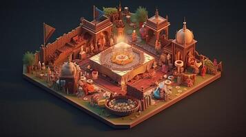 Ramadan il nono mese di islamico calendario osservato di I musulmani in giro mondo come un' mese di digiuno preghiera ripercussioni società mese commemorare primo versi di profeta Maometto ai generato arte foto