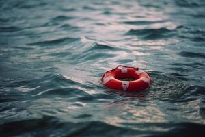 arancia vita boa nel il mare acqua generativo ai foto