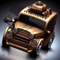 meccanico suv auto . steampunk stile animale foto