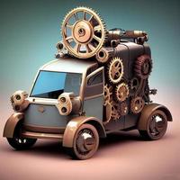 meccanico suv auto . steampunk stile animale foto