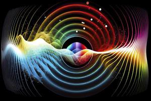 a distanza visualizzazione di psichico scalare onde nel il elettromagnetico spettro foto