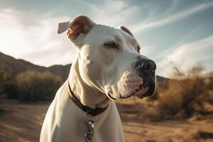 dogo argentino. generativo ai. foto