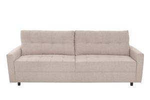 moderno beige pelle scamosciata divano divano isolato foto