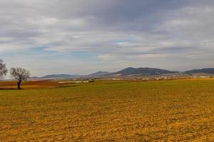 sereno minimalista paesaggio aragona Spagna nel inverno giorno foto
