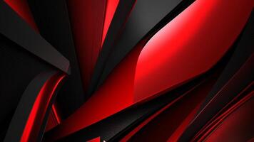 3d astratto rosso e nero sfondo di ai generato può essere uso come Facebook copertina foto