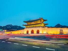 palazzo gyeongbokgung, città di seoul in corea del sud foto