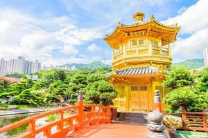 padiglione cinese d'oro a hong kong, cina foto