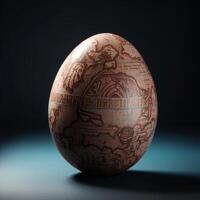 Pasqua uovo progettato carta geografica di terra generativo ai foto