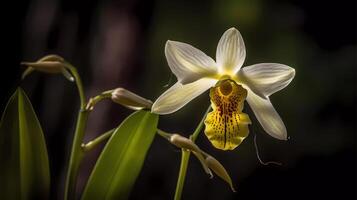 bellissimo botanico fiore eleganza umore o emozione generativo ai foto