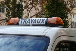 travaux - sul tetto auto cartello foto