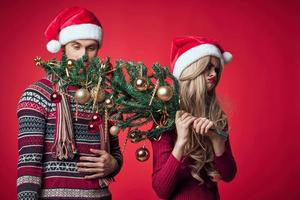 uomo e donna vacanza Natale divertimento romanza stile di vita foto