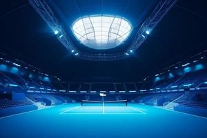 blu tennis Tribunale. creare ai foto