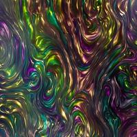 astratto luccichio liquido struttura, astratto digitale dipinto fluido ondulato sfondo foto