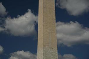 Washington dc monumento dettaglio su il in profondità blu cielo sfondo foto