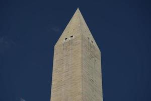 Washington dc monumento dettaglio su il in profondità blu cielo sfondo foto