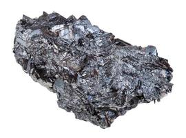 naturale ematite ferro minerale pietra isolato foto