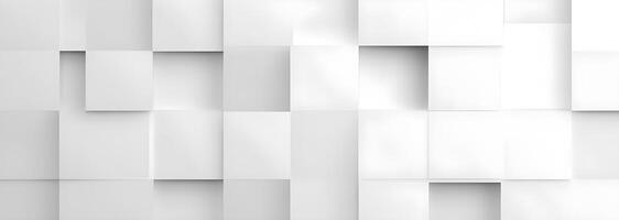 geometrico sfondo con bianca piazze di carta sfondo. generativo ai foto